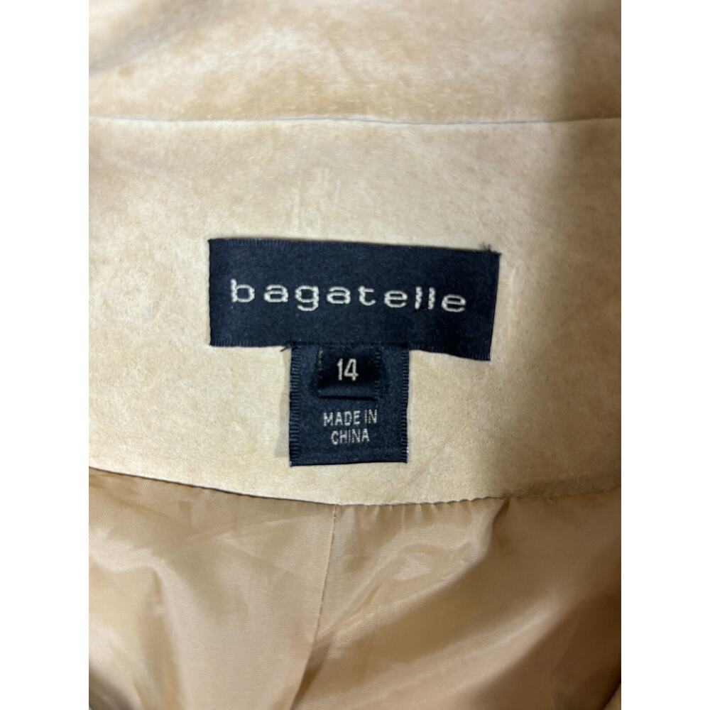 Bagatelle Suede Jacket Tan 14 Embroidered Boho Lined - Picture 4 of 16
